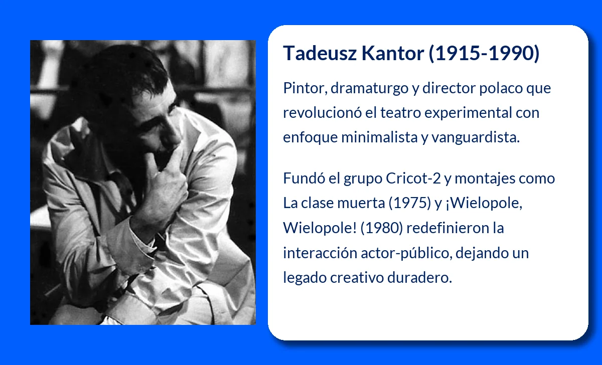 Tadeusz Kantor (1915-1990): El maestro del teatro experimental polaco