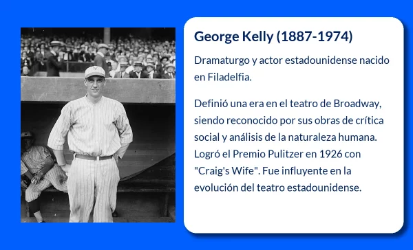 George Kelly (1887-1974): El dramaturgo y actor estadounidense que definió una era del teatro