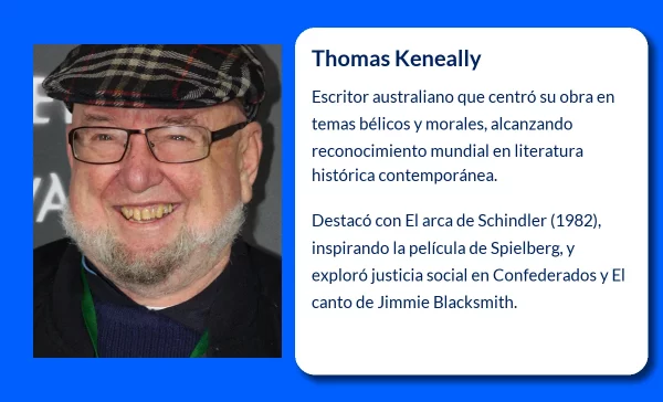 Thomas Keneally (1935-VVVV): El autor australiano que dio vida a la historia de Schindler