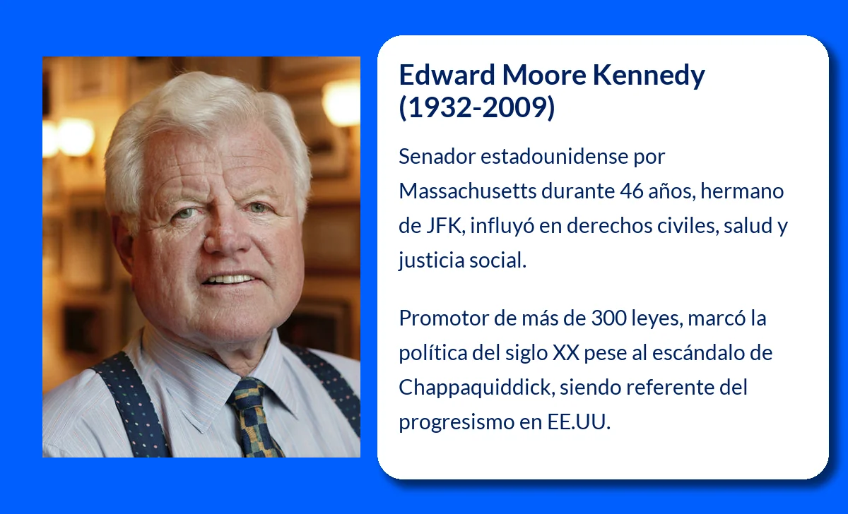 Edward Moore Kennedy (1932-2009): El legado de un influyente senador estadounidense