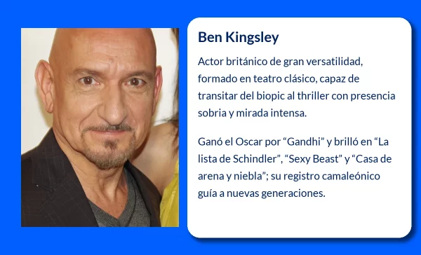 Ben Kingsley (1943-VVVV): El actor británico que conquistó Hollywood y el teatro mundial