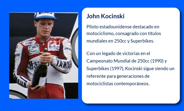 John Kocinski (1968-VVVV): El motociclismo de velocidad a través de los años