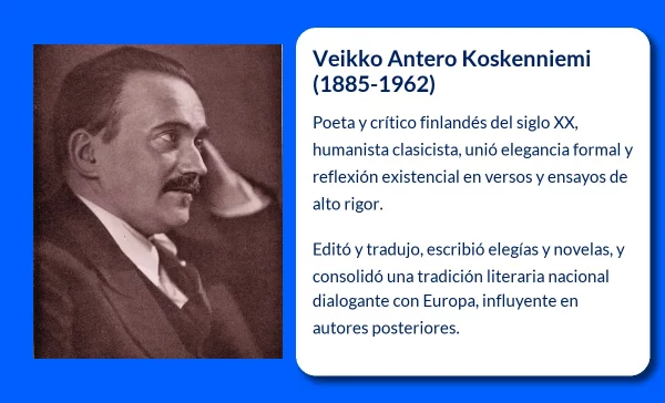 Veikko Antero Koskenniemi (1885-1962): Un Poeta y Ensayista Finlandés que Dejó una Huella en la Literatura del Siglo XX