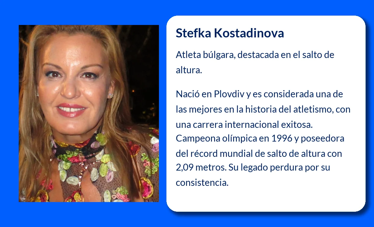 Stefka Kostadinova (1965-VVVV): La legendaria campeona de salto de altura