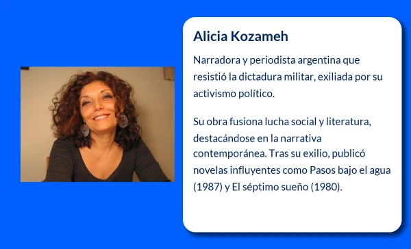 Alicia Kozameh (1953-VVVV): La escritora argentina que resistió la dictadura y se consagró como una voz literaria internacional