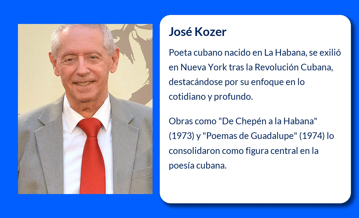 José Kozer (1940-VVVV). El poeta cubano que desveló la cotidianidad en su lírica