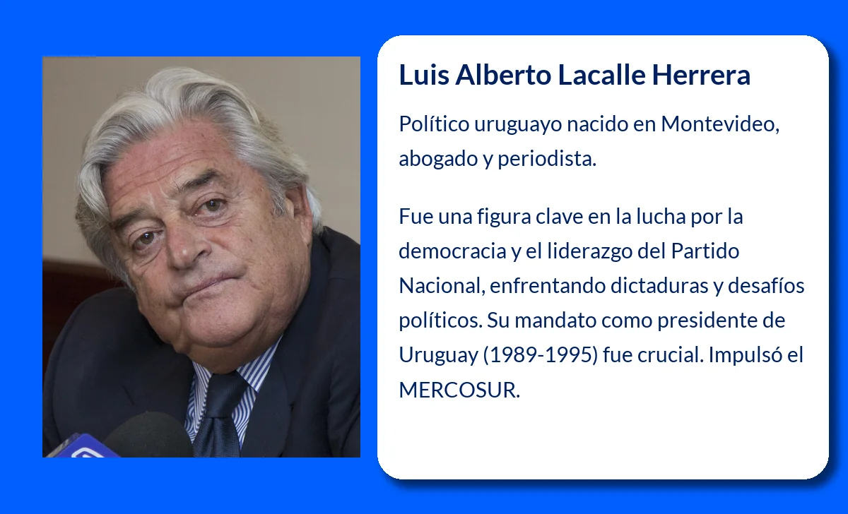 Luis Alberto Lacalle Herrera (1941-VVVV): Un líder político de trascendencia histórica en Uruguay