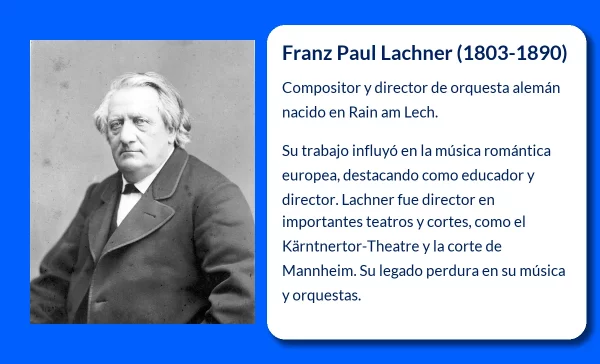 Franz Paul Lachner (1803-1890): Compositor y director de orquesta alemán que marcó una era musical
