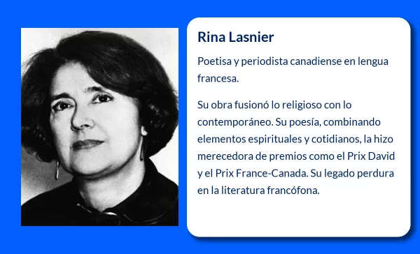 Rina Lasnier (1915-VVVV): La poetisa canadiense que fusionó lo bíblico y lo contemporáneo