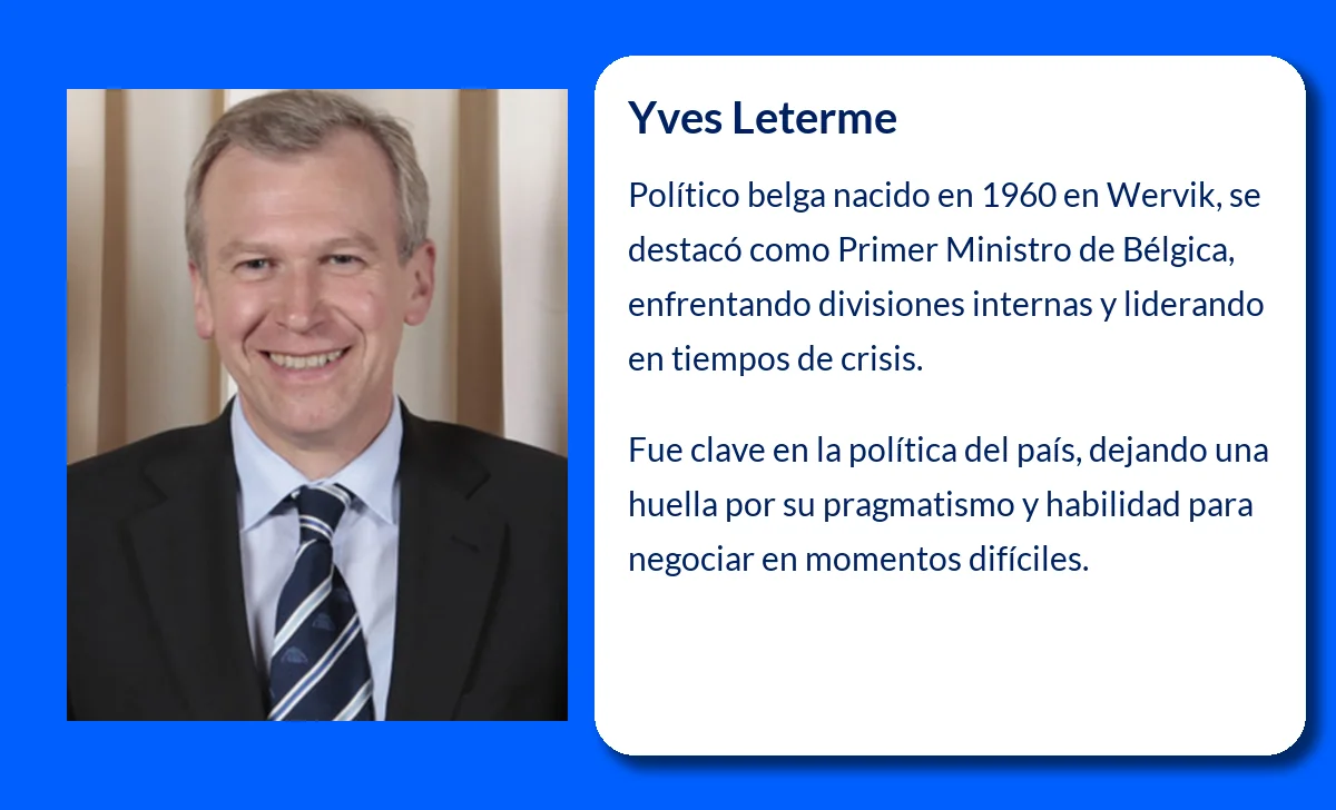 Yves Leterme (1960-VVVV): El político belga que dejó huella en la historia de su país