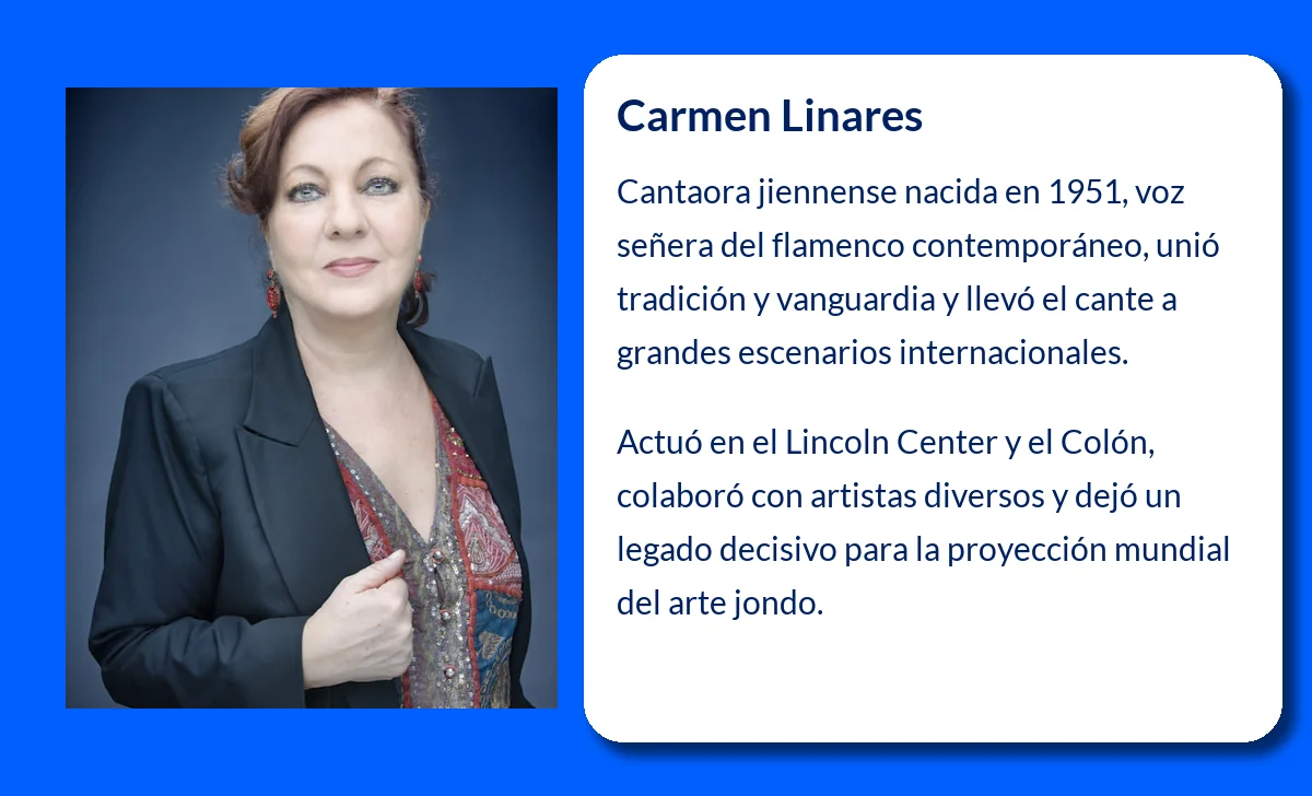 Carmen Linares (1951-VVVV): La voz del flamenco que cruzó fronteras