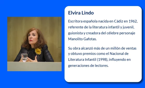 Elvira Lindo (1962-VVVV): La escritora que revolucionó la literatura infantil con Manolito Gafotas