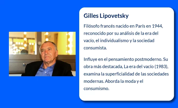 Gilles Lipovetsky (1944-VVVV). El filósofo que retrató la era del vacío y el culto al individualismo