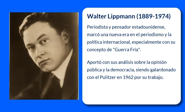 Walter Lippmann (1889-1974). El visionario del periodismo moderno y la política internacional