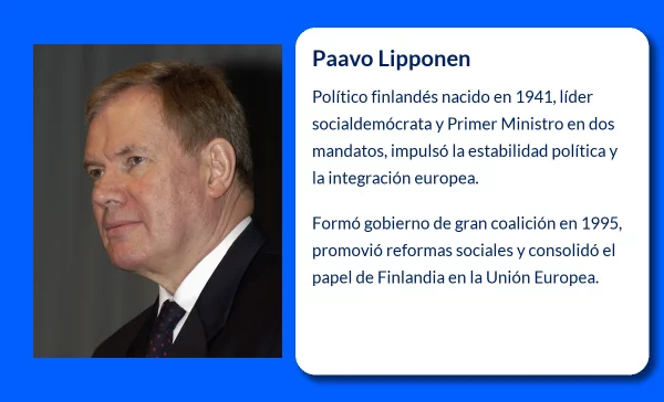 Paavo Lipponen (1941-VVVV). El arquitecto de la gran coalición finlandesa y su legado político