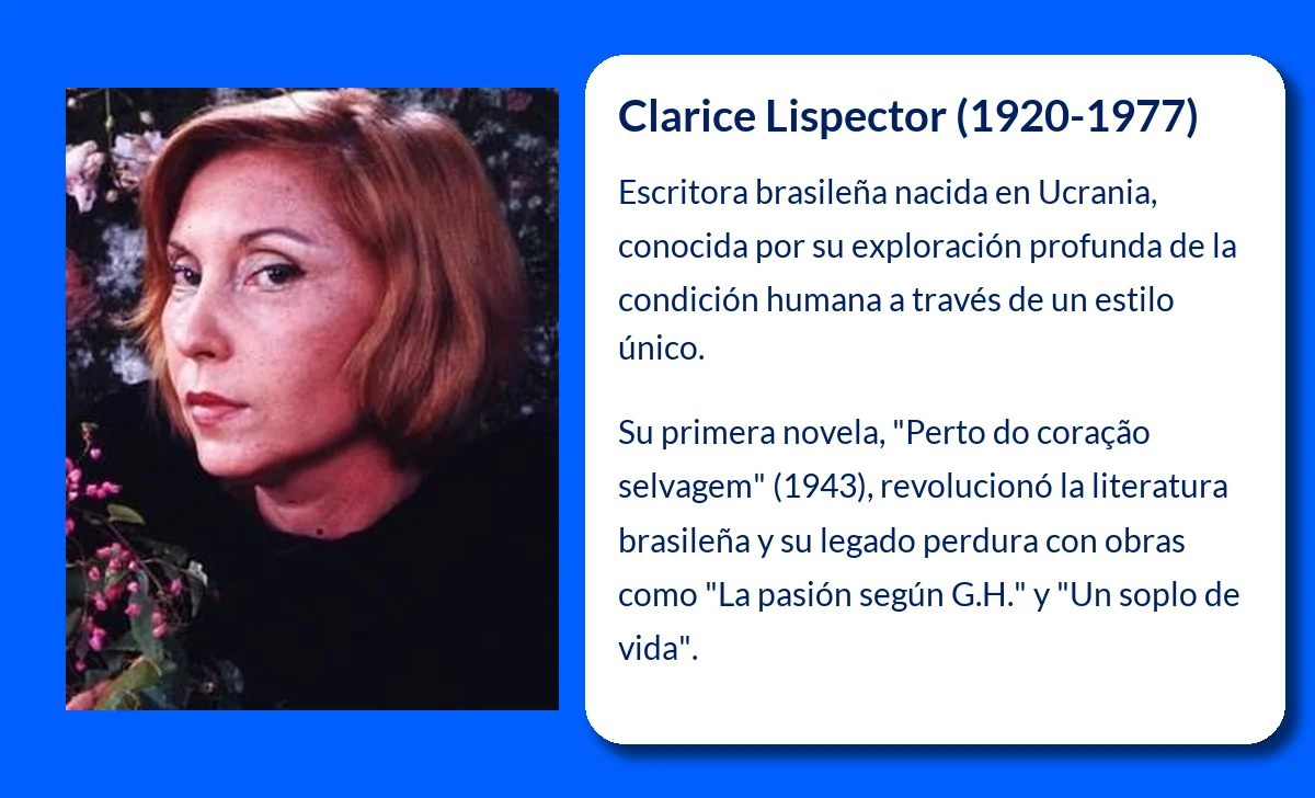 Clarice Lispector (1920-1977): La escritora que redefinió la narrativa brasileña