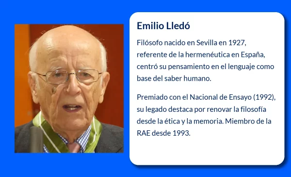 Emilio Lledó. El filósofo español que revolucionó la interpretación del lenguaje