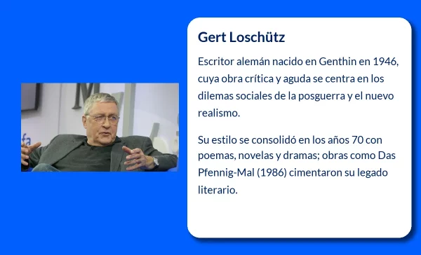 Gert Loschütz. El escritor alemán que cuestionó la realidad a través de sus obras
