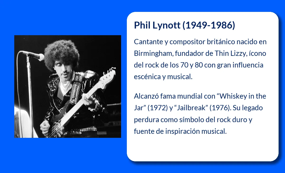 Phil Lynott. El legado de un ícono del rock británico
