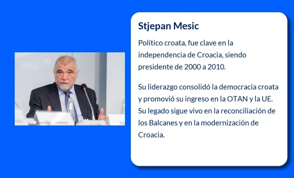 Stjepan Mesic (1934-VVVV): Un líder croata clave en la transición hacia la independencia