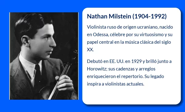 Nathan Milstein. El violinista que cautivó al mundo con su virtuosismo y técnica incomparable