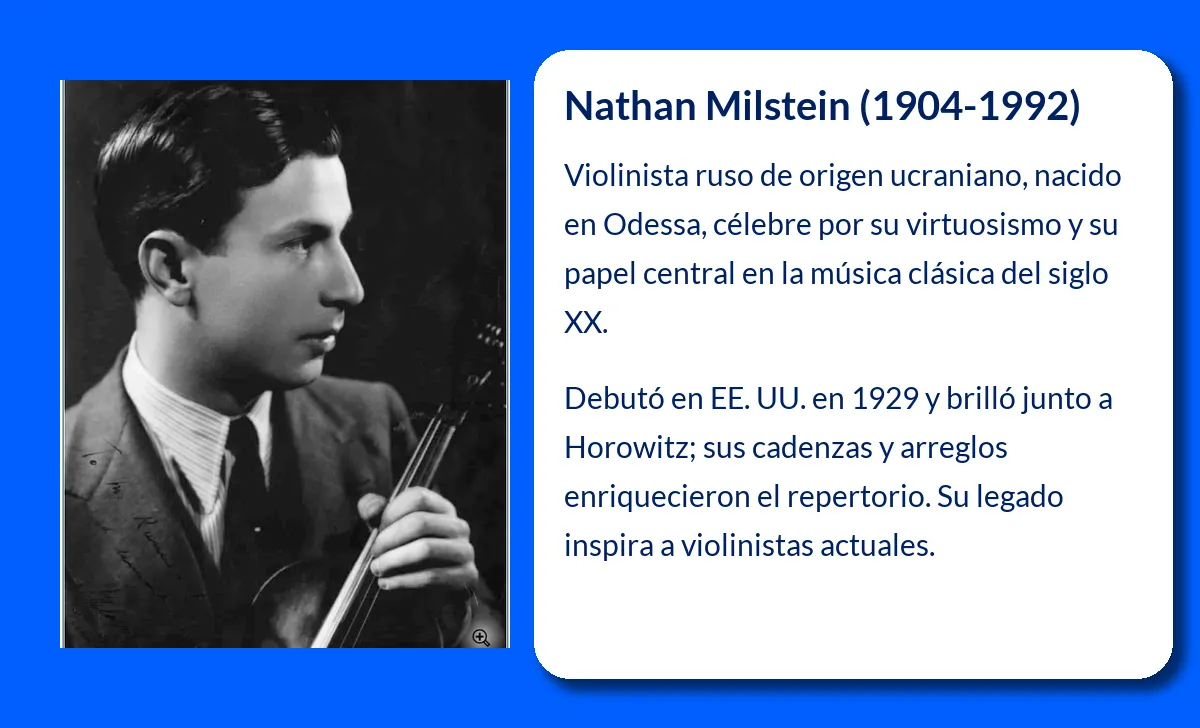 Nathan Milstein. El violinista que cautivó al mundo con su virtuosismo y técnica incomparable