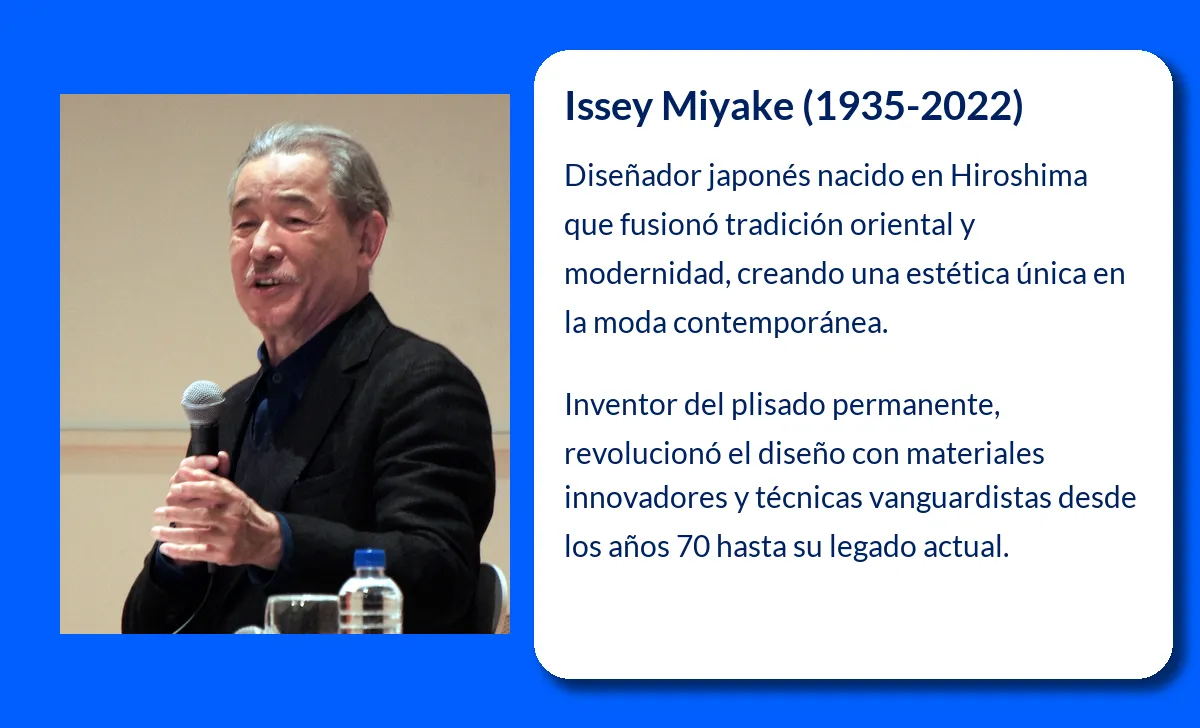 Miyake Issey. El diseñador japonés que revolucionó la moda con su creatividad e innovación