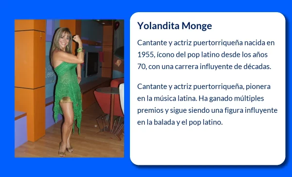 Yolandita Monge. La reina del pop puertorriqueño que conquistó el mundo