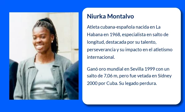 Niurka Montalvo (1968-VVVV): La saltadora de longitud que desafió las adversidades