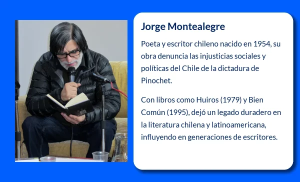 Jorge Montealegre (1954-VVVV): El escritor chileno comprometido con la poesía social