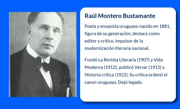 Raúl Montero Bustamante  - El Poeta Uruguayo que Revolucionó la Literatura Nacional