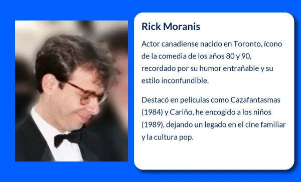 Rick Moranis. El actor que se convirtió en ícono de la comedia de los 80 y 90