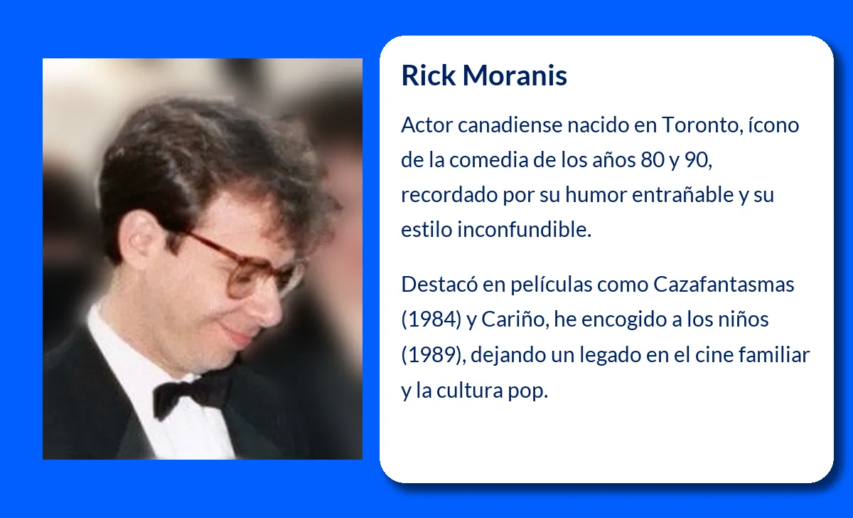 Rick Moranis. El actor que se convirtió en ícono de la comedia de los 80 y 90