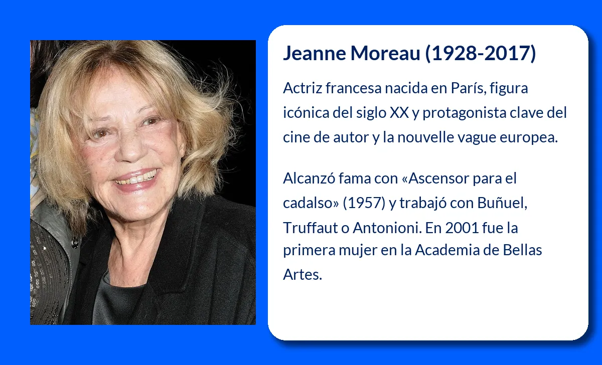 Jeanne Moreau. La musa del cine francés que marcó una era en la cinematografía mundial