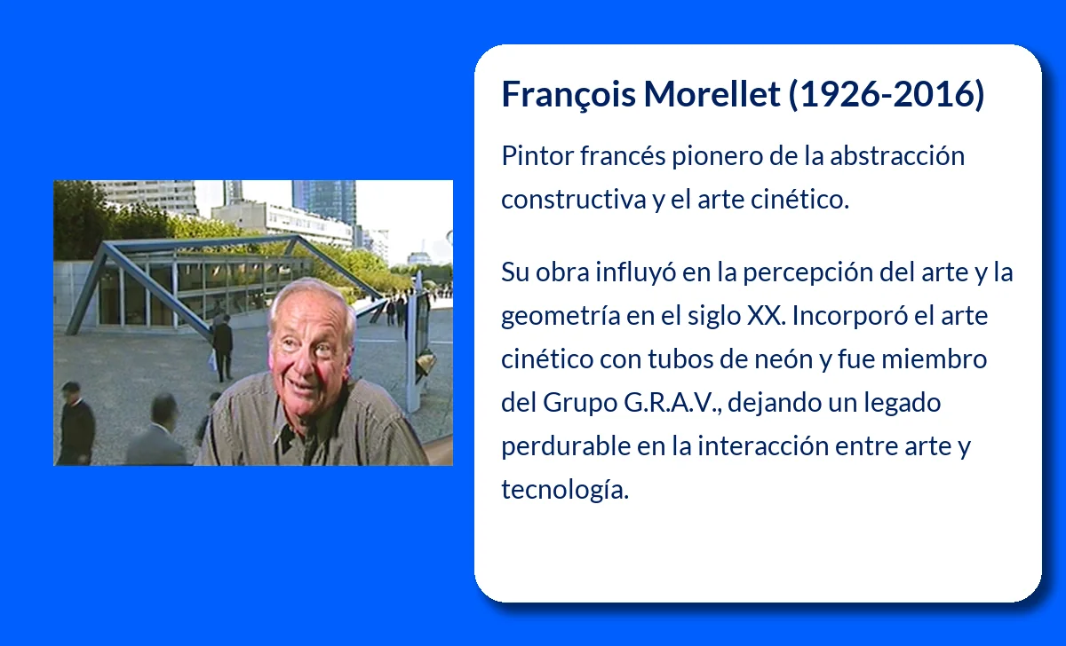 François Morellet (1926-2016): Pionero de la Abstracción Constructiva y el Arte Cinético