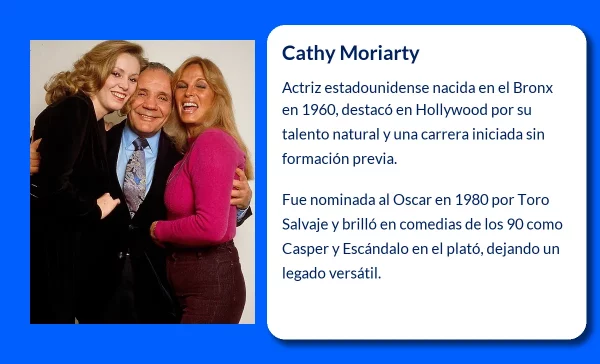 Cathy Moriarty. La actriz que brilló en el cine de los 80 y 90