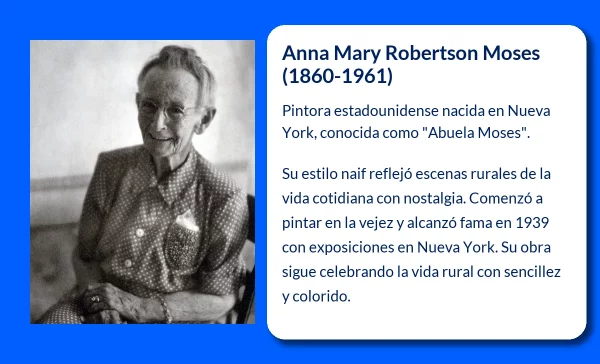 Anna Mary Robertson Moses (1860-1961): La Abuela Moses