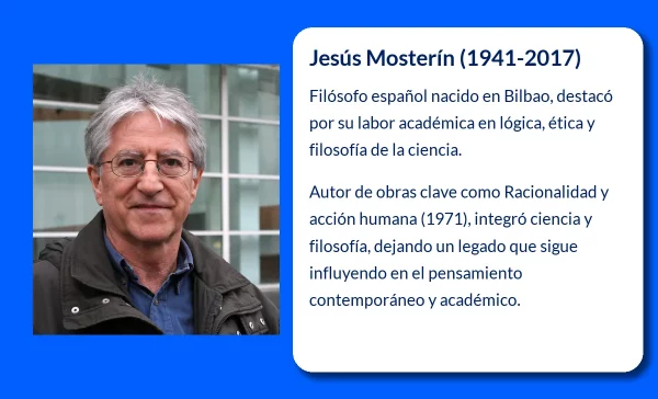 Jesús Mosterín (1941-2017). El filósofo español que fusionó lógica y ciencia