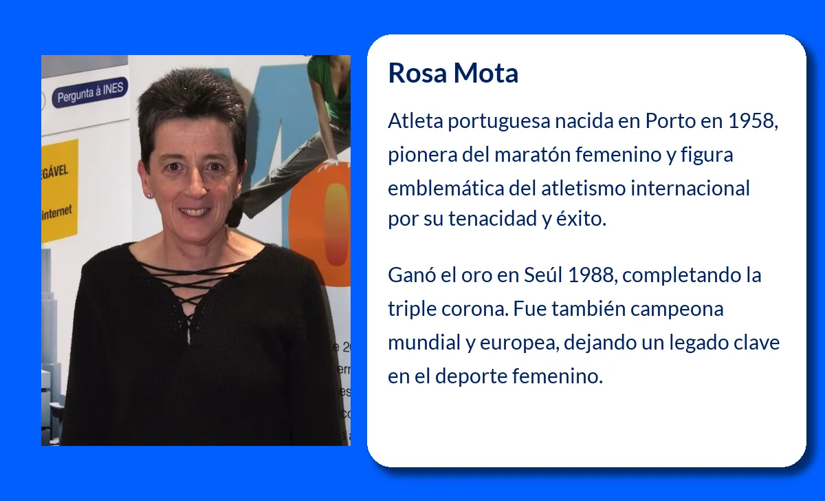 Rosa Mota. La maratoniana portuguesa que conquistó el mundo