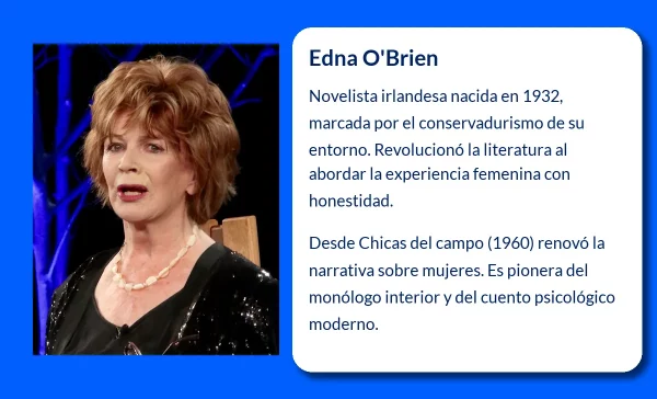 Edna O'Brien. - La escritora irlandesa que revolucionó la narrativa femenina