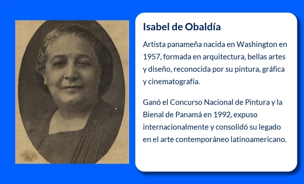 Isabel de Obaldía. La pintora panameña que ha dejado una huella internacional en el arte visual