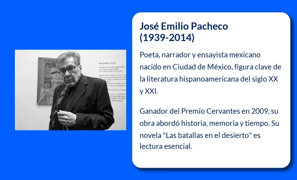 José Emilio Pacheco. El poeta y narrador que definió una generación en México