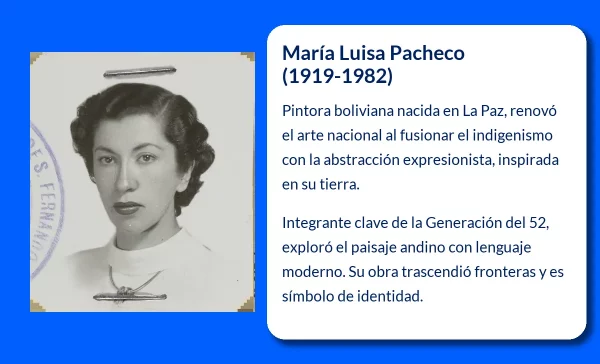 María Luisa Pacheco. La artista boliviana que transformó el paisaje andino en arte abstracto