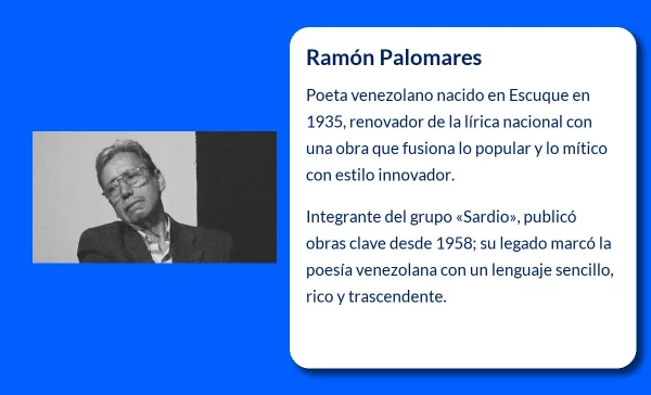 Ramón Palomares. El poeta venezolano que renovó la lírica de su país