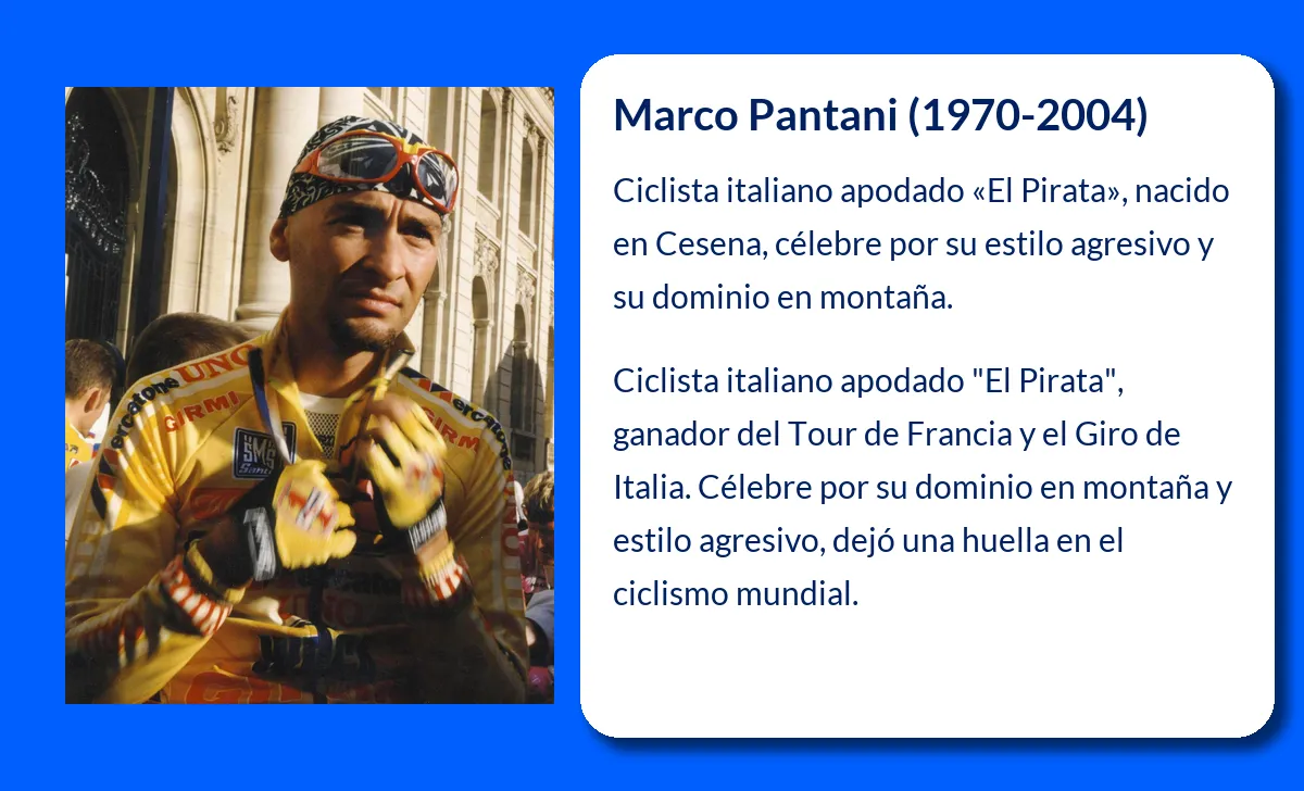 Marco Pantani. El Pirata que conquistó el Tour y el Giro