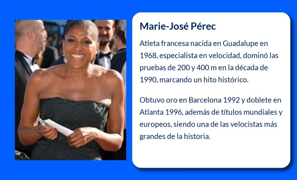 Marie-José Pérec (1968-VVVV): La corredora francesa que dominó el atletismo en los 90