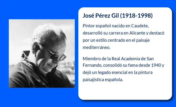 Pérez Gil José. El pintor que capturó la esencia de Alicante a través de sus paisajes