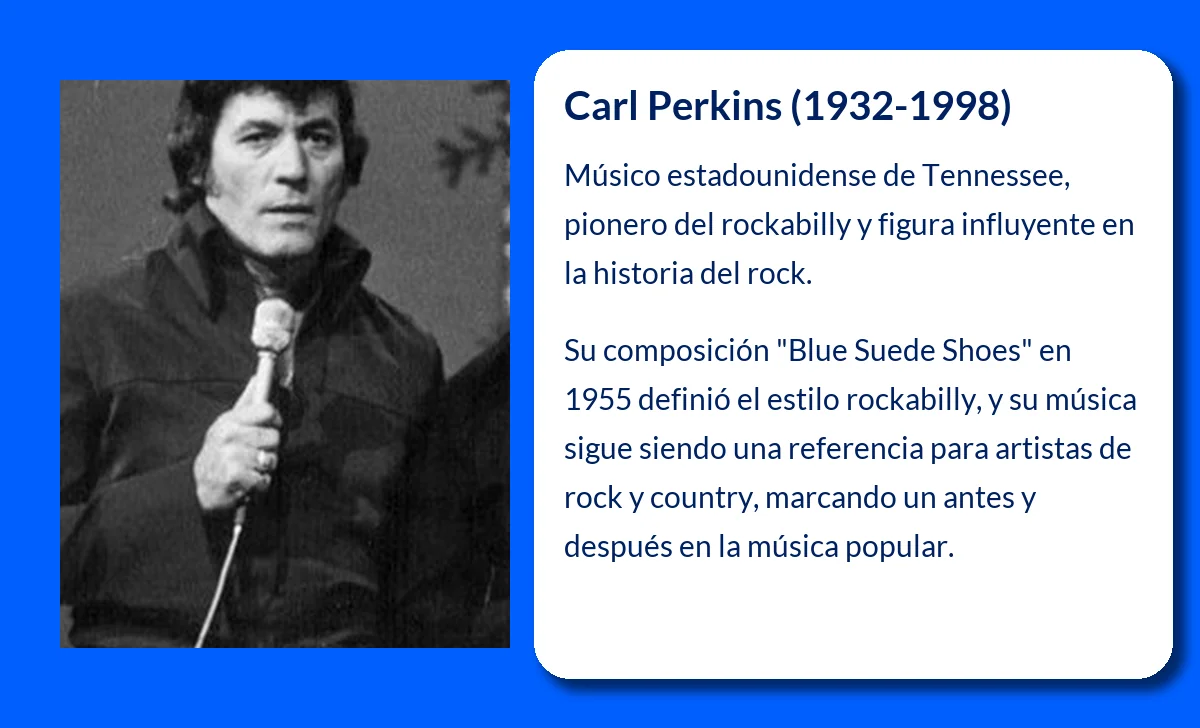 Carl Perkins (1932-1998). El pionero del rockabilly que inspiró a generaciones