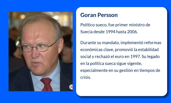 Goran Persson (1949-VVVV): El arquitecto de la Suecia moderna