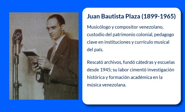 Juan Bautista Plaza (1899-1965). El legado de un musicólogo venezolano